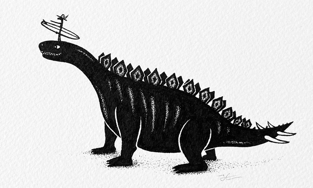 Inktober Day 21 - Tigerosaurus