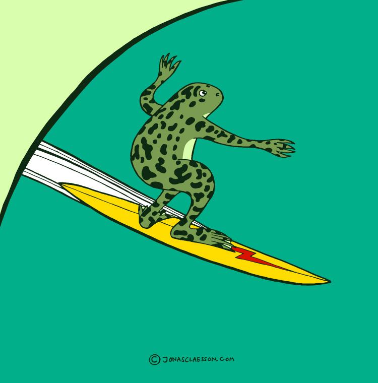 Surfing Xenopus