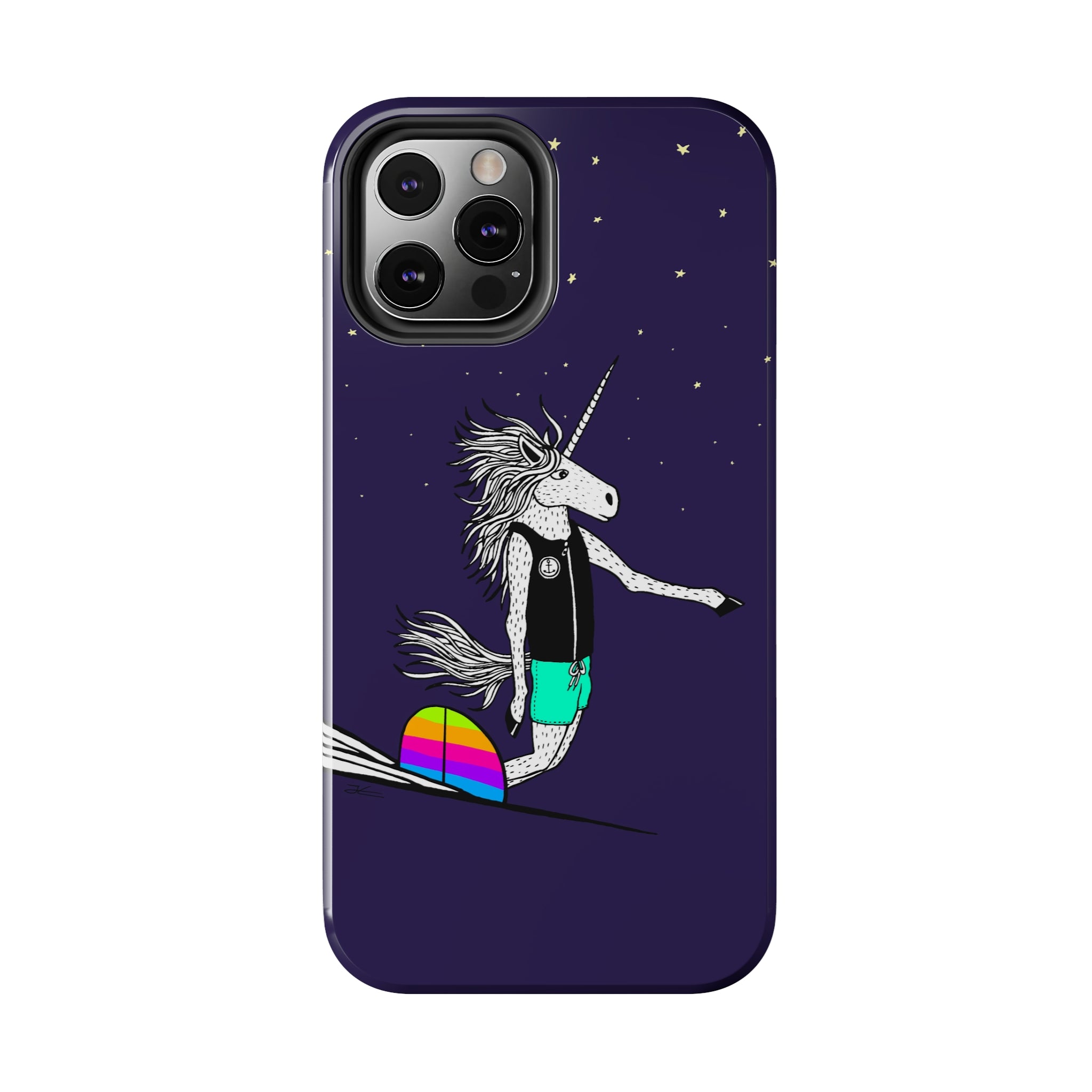Surfing Unicorn Tough Phone Case