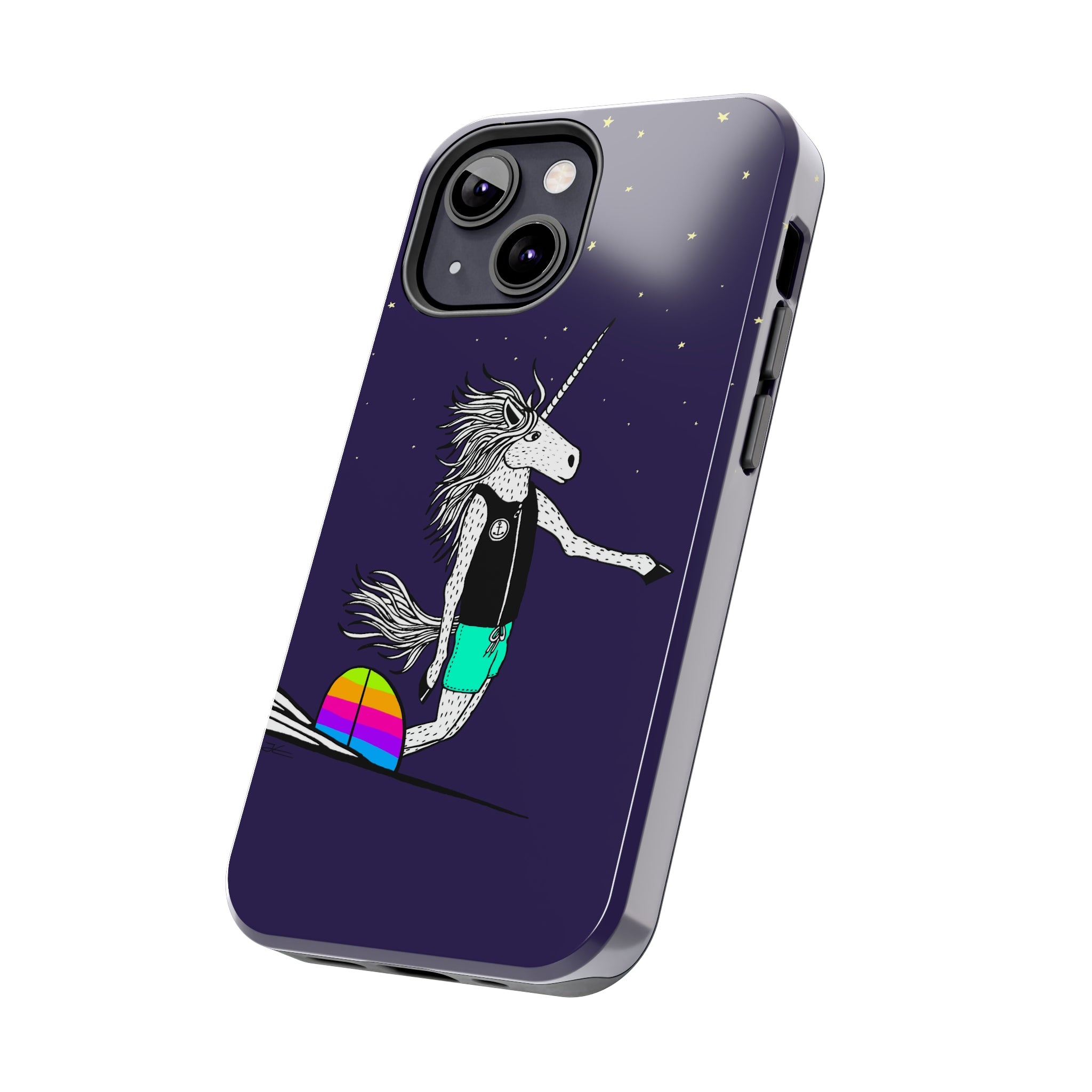 Surfing Unicorn Tough Phone Case