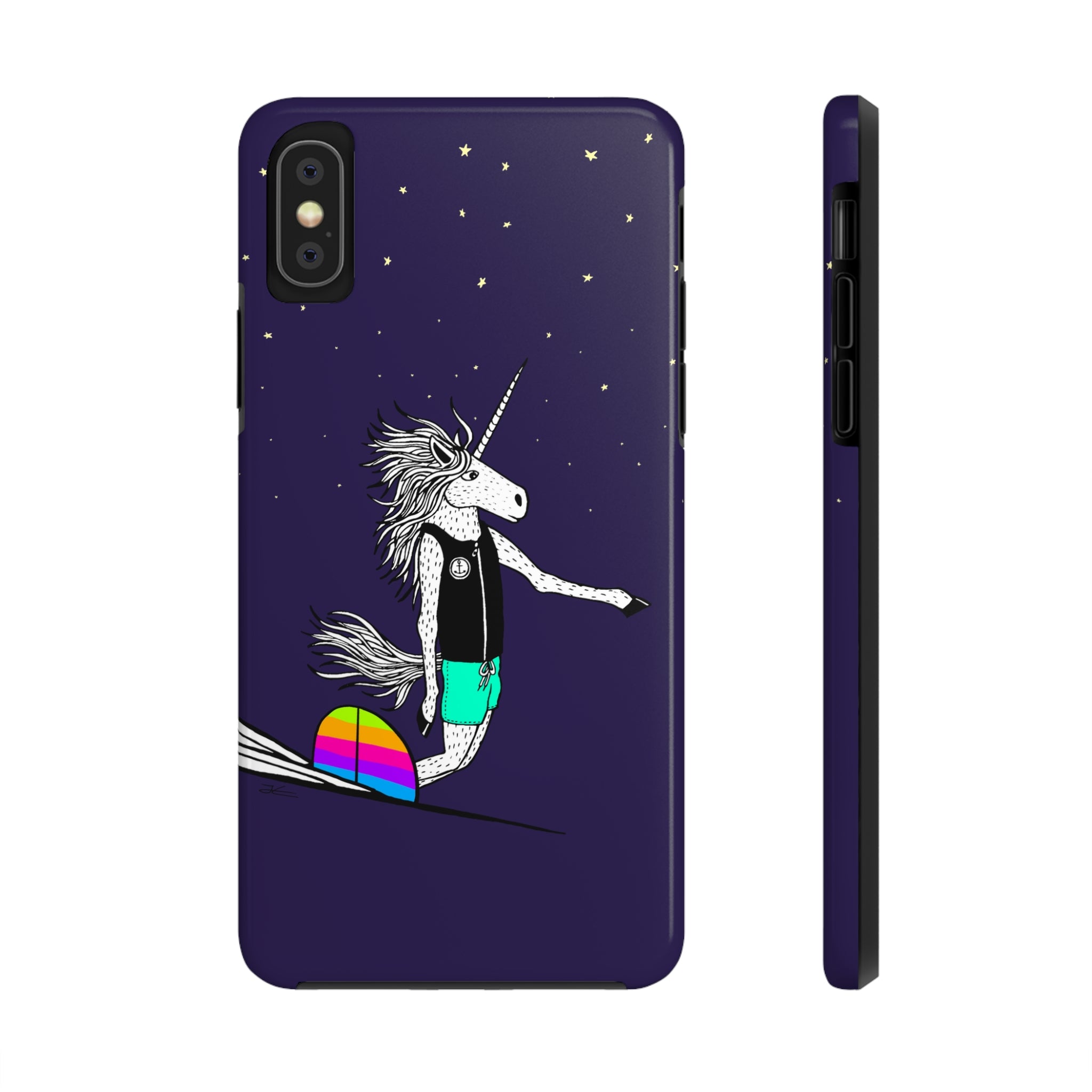 Surfing Unicorn Tough Phone Case