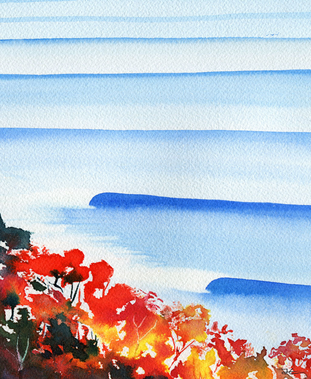 Autumn Lineup. Original signed illustration