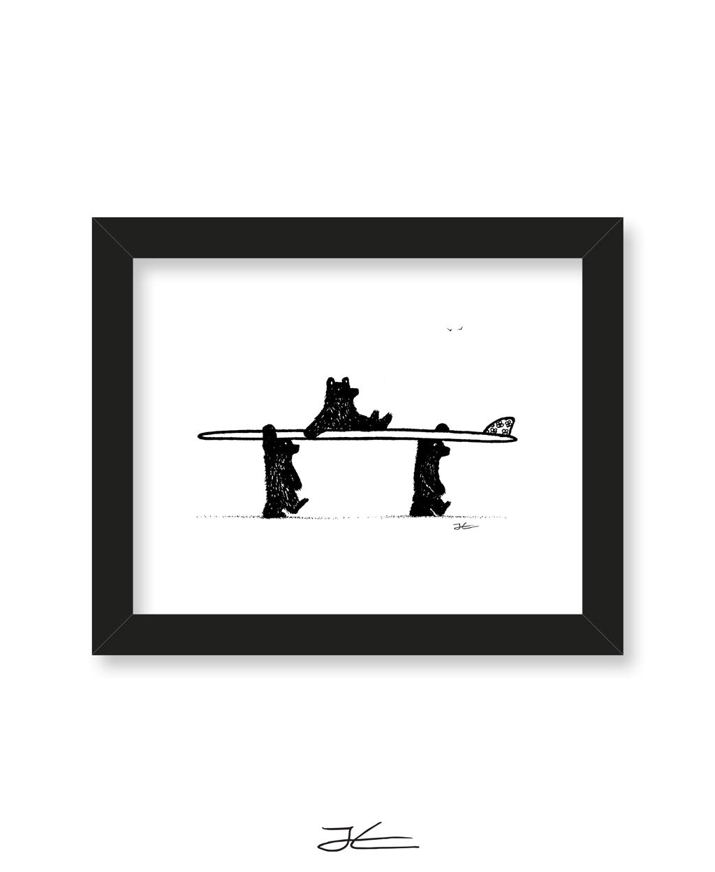Bear Cub Surf Club - Print/ Framed Print