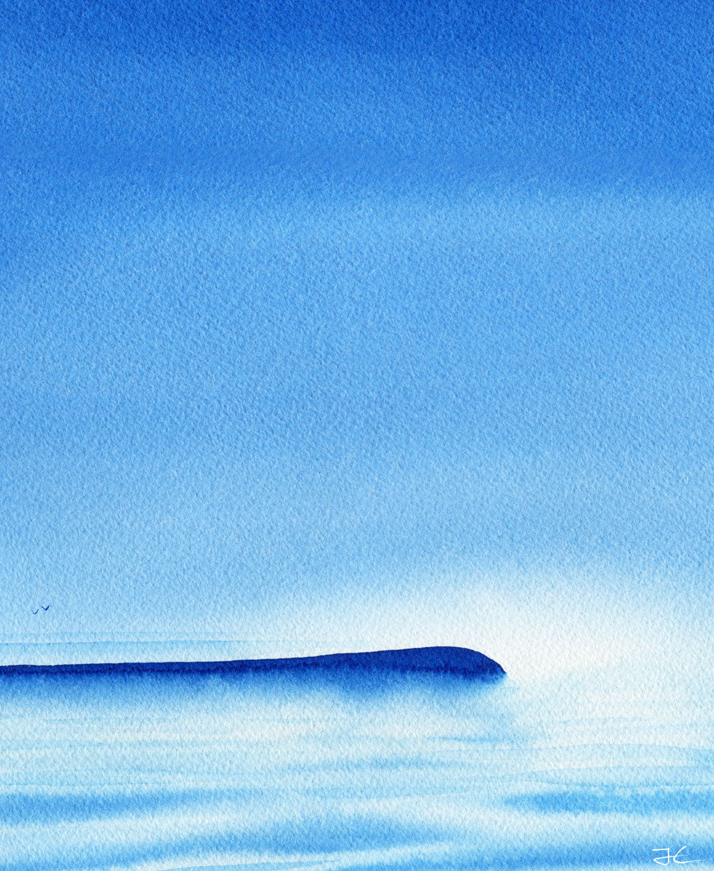 Blue Wave. Original signed illustration