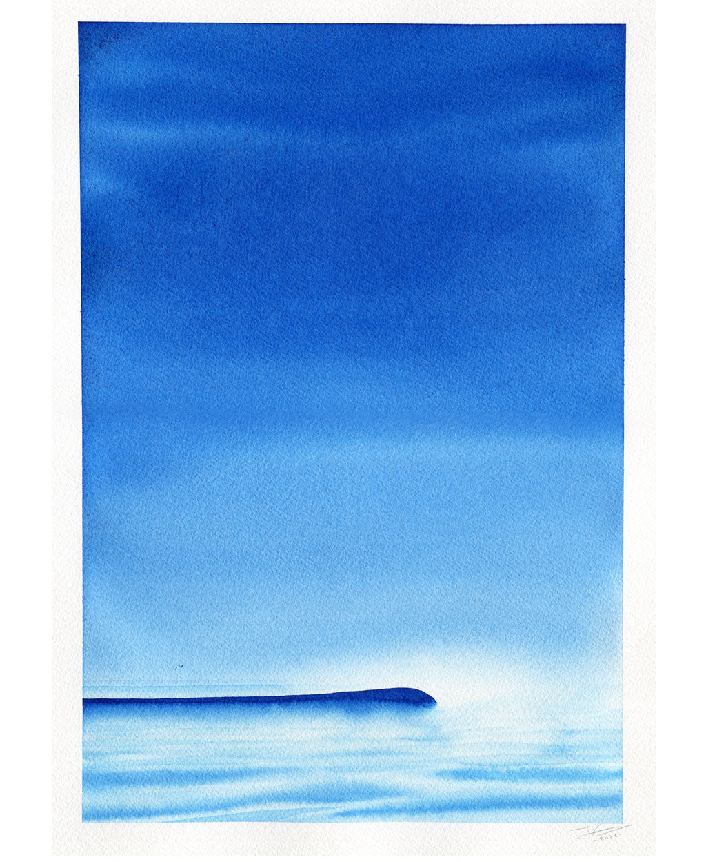 Blue Wave. Original signed illustration