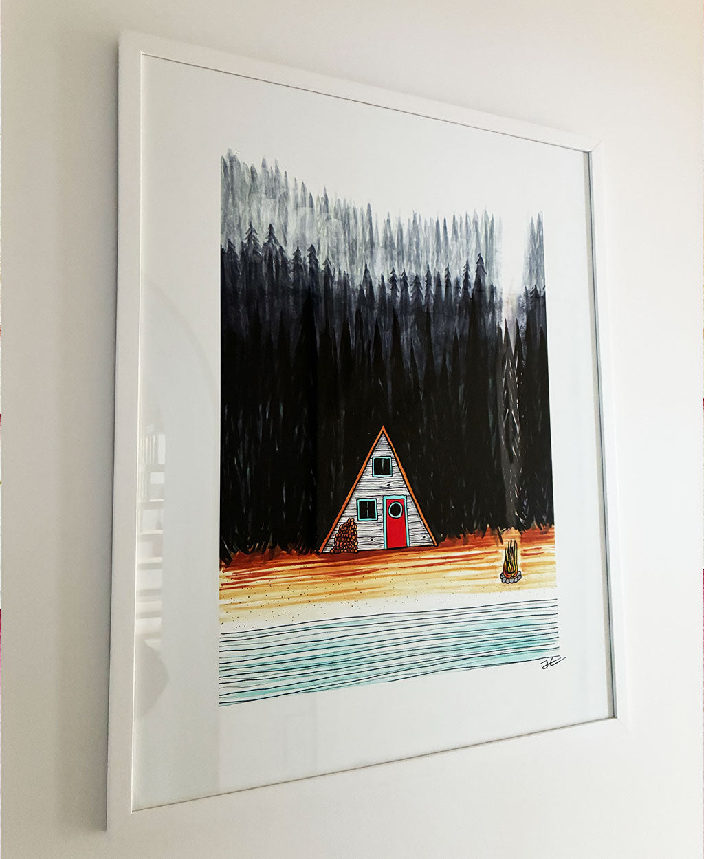 Cabin By The End Of The Road - Print/ Framed Print