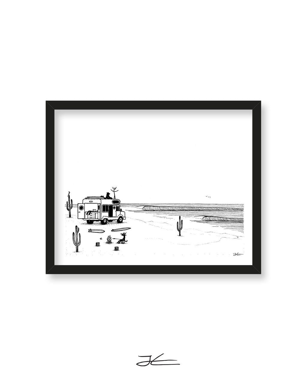 Camp Setup - Print/ Framed Print