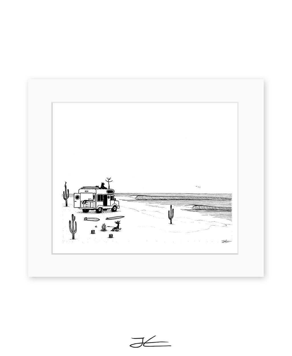 Camp Setup - Print/ Framed Print