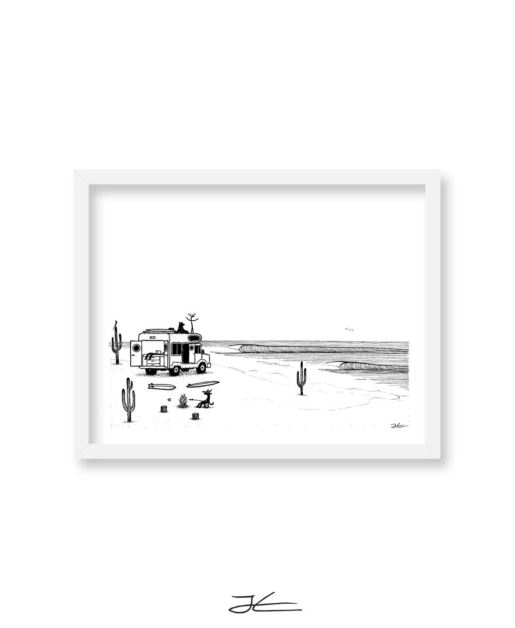 Camp Setup - Print/ Framed Print