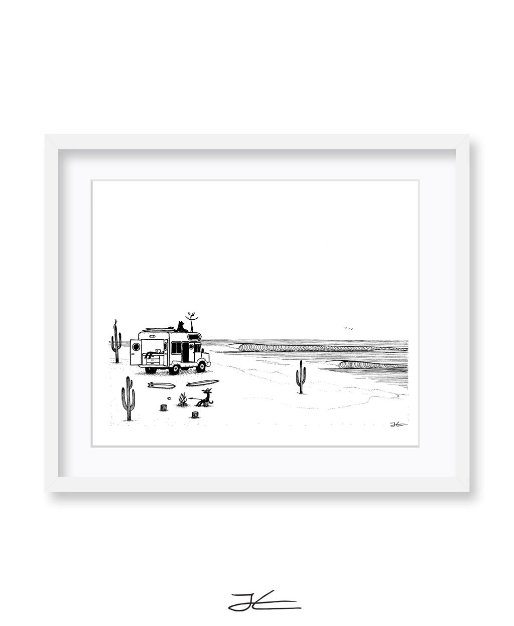 Camp Setup - Print/ Framed Print