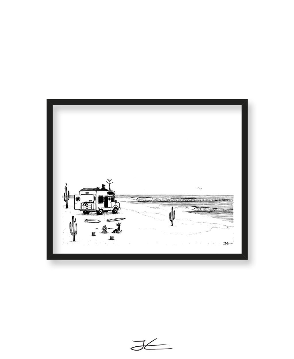 Camp Setup - Print/ Framed Print