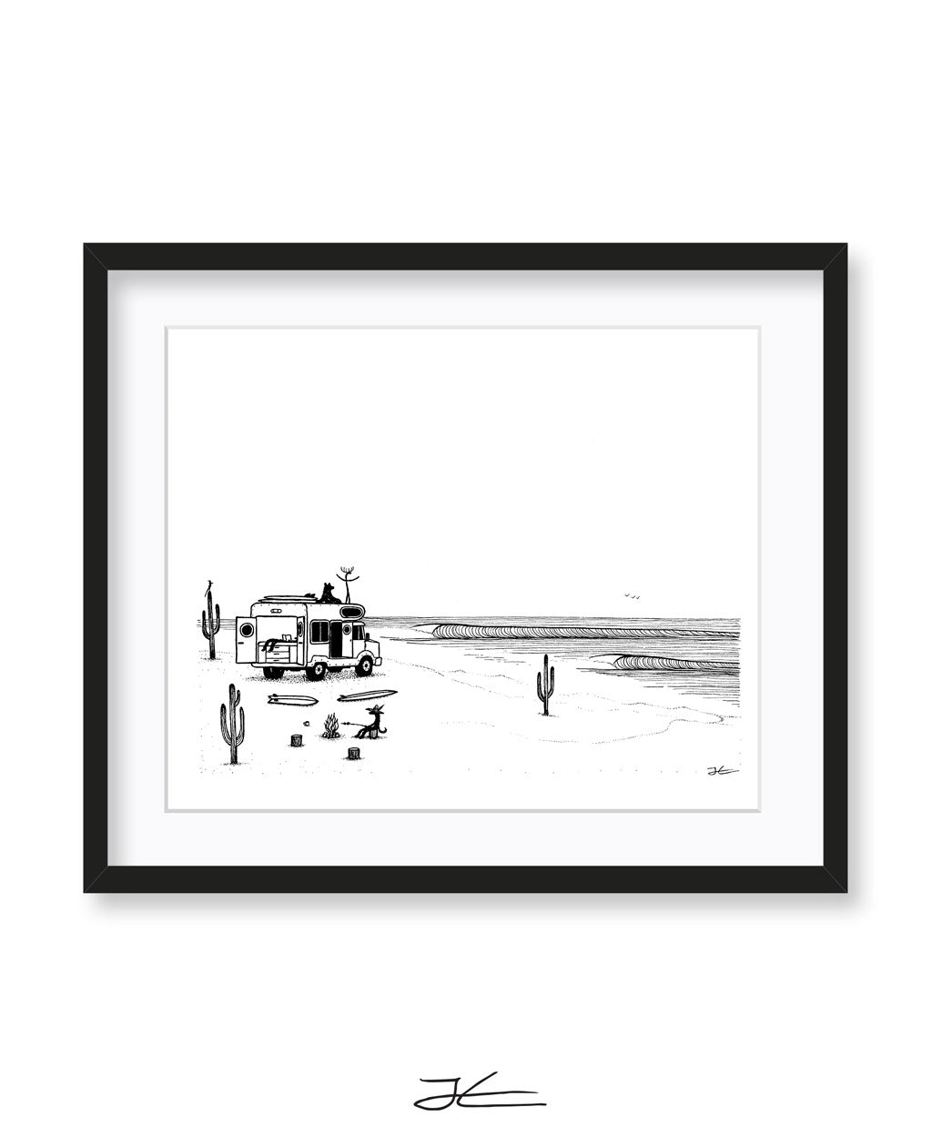 Camp Setup - Print/ Framed Print