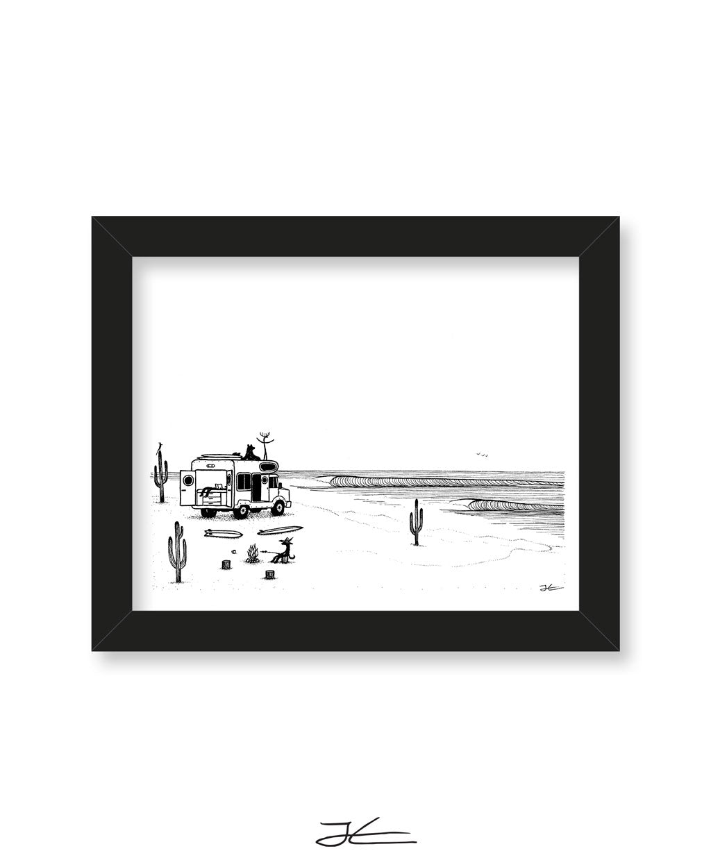 Camp Setup - Print/ Framed Print