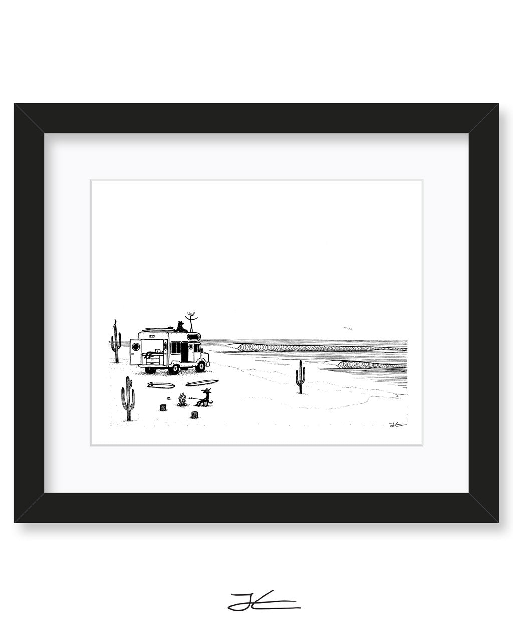 Camp Setup - Print/ Framed Print