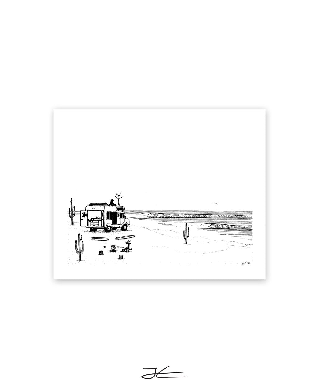 Camp Setup - Print/ Framed Print