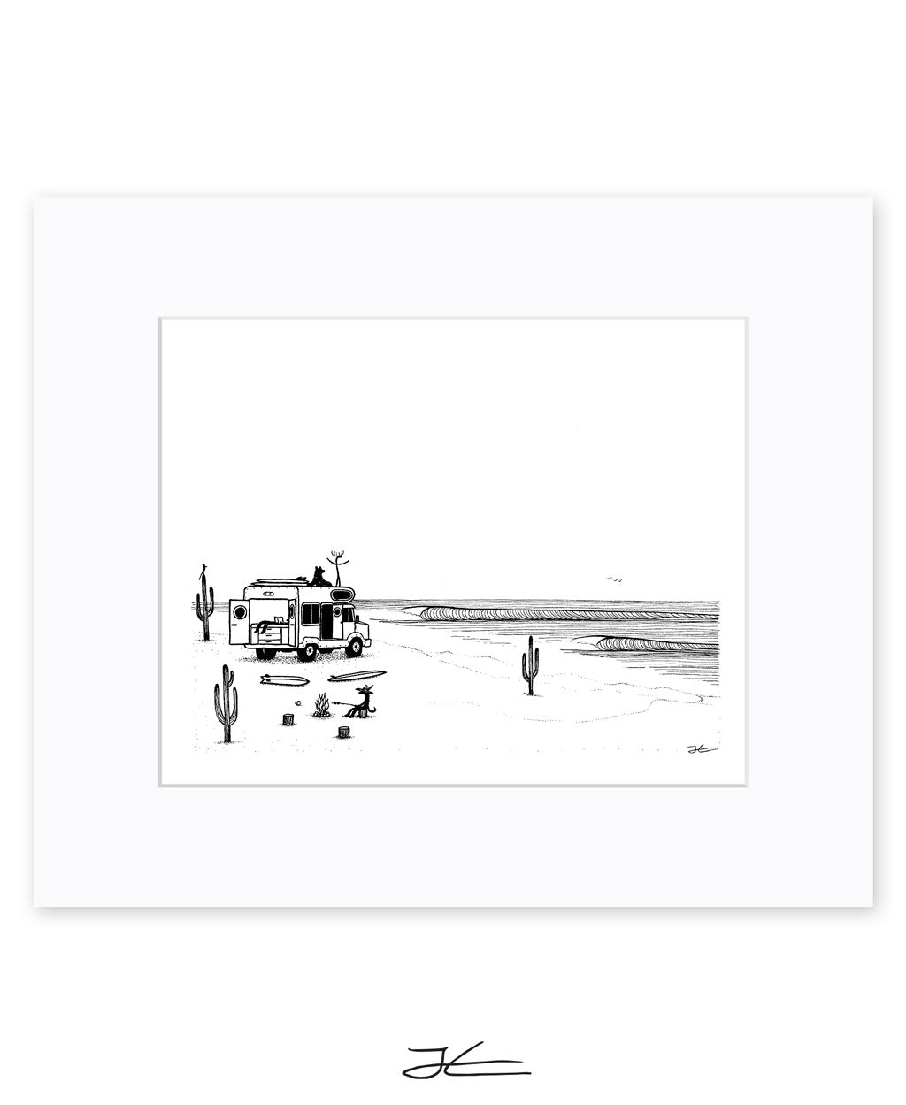Camp Setup - Print/ Framed Print