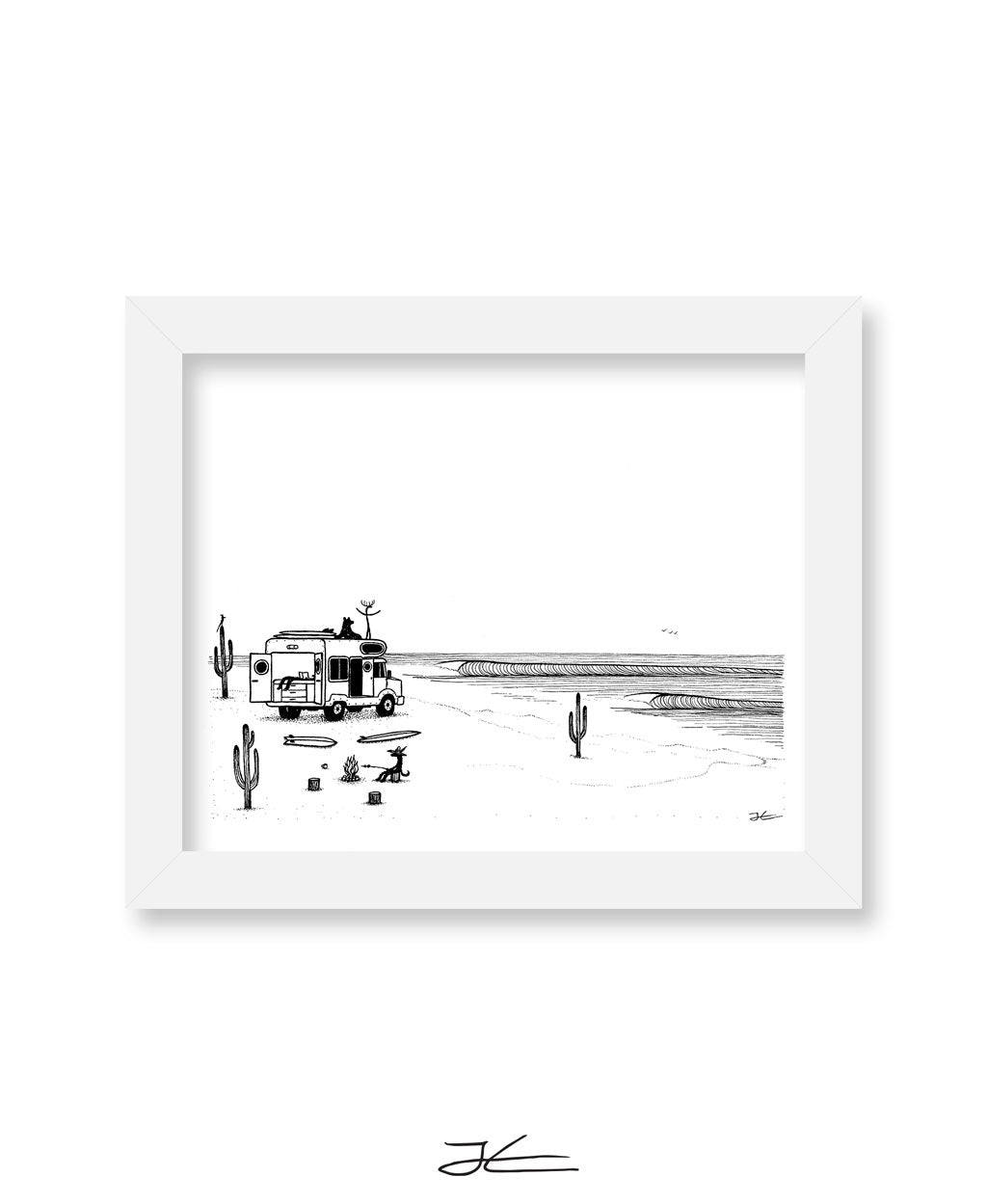Camp Setup - Print/ Framed Print