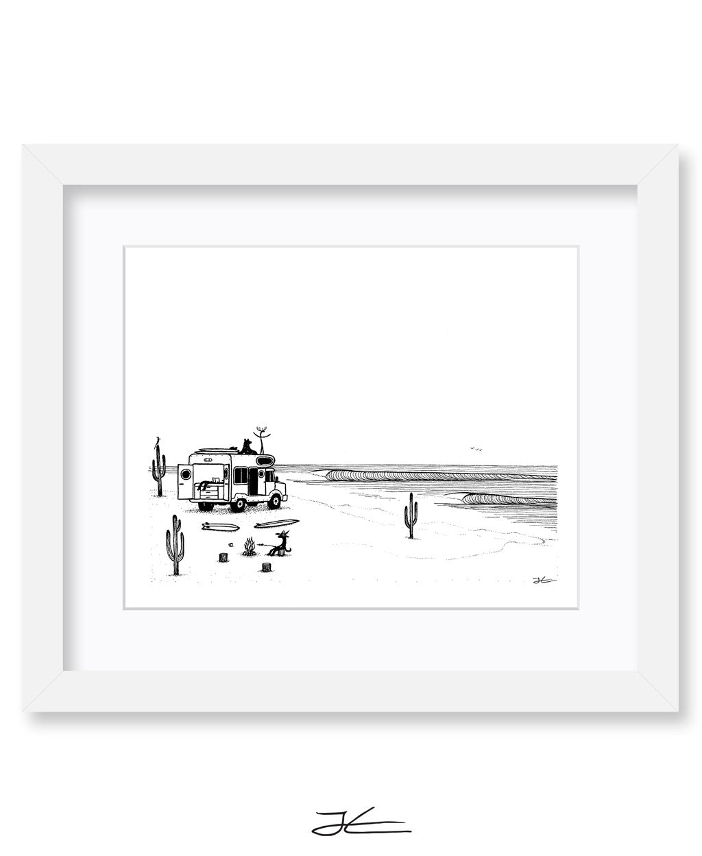 Camp Setup - Print/ Framed Print