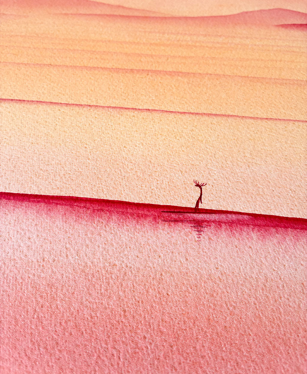 Chasing Dreams. Original signed water color illustration