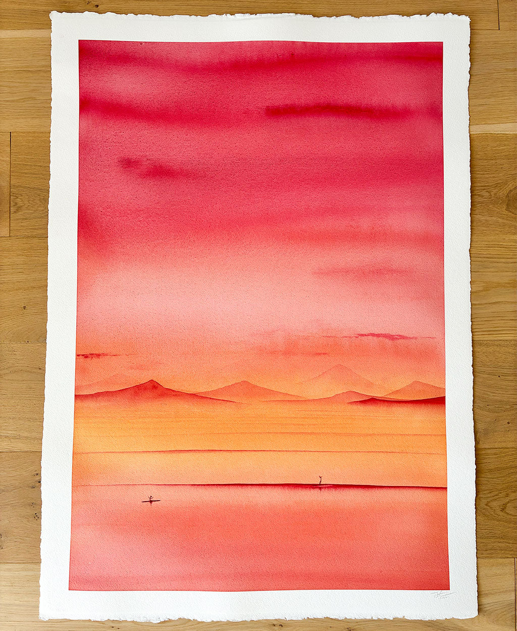Chasing Dreams. Original signed water color illustration