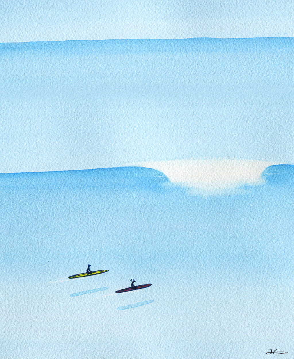 Clean Lines. Original signed illustration