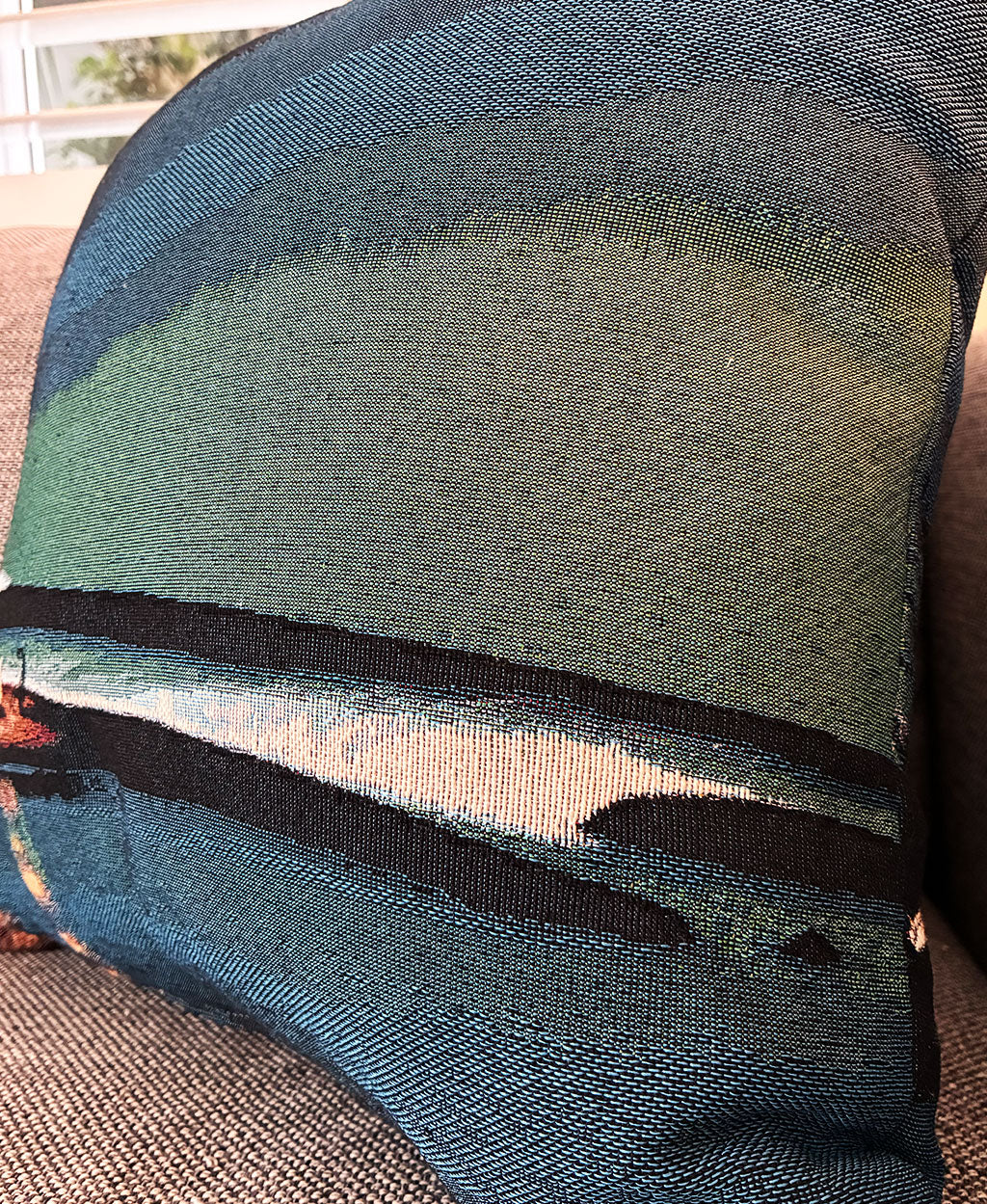 Clear Night Woven Pillow