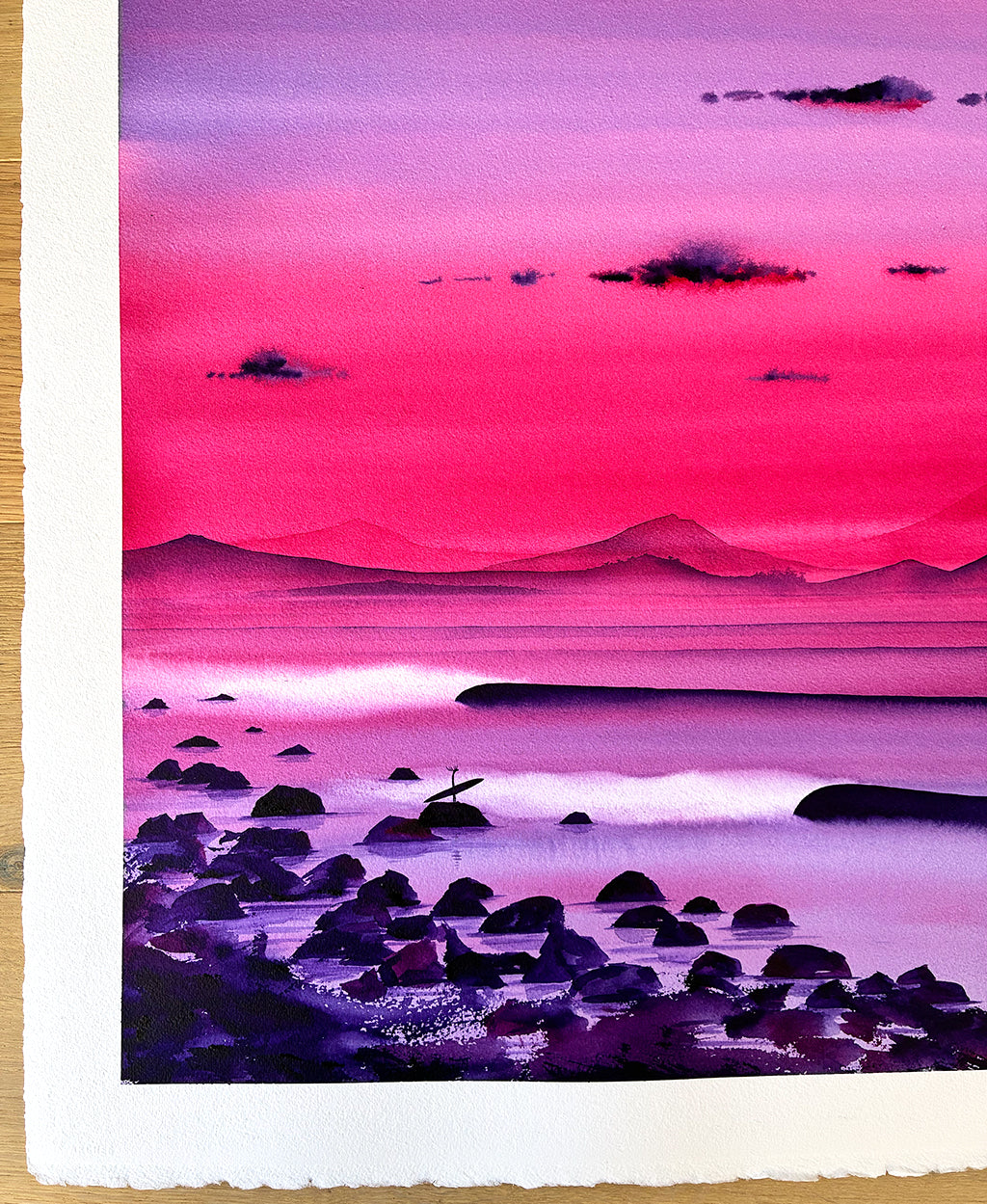 Convergence. Original signed water color illustration