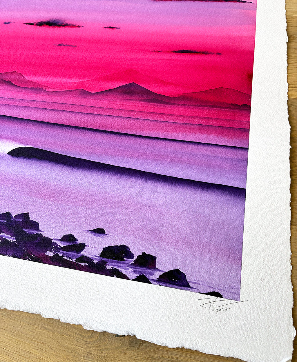Convergence. Original signed water color illustration