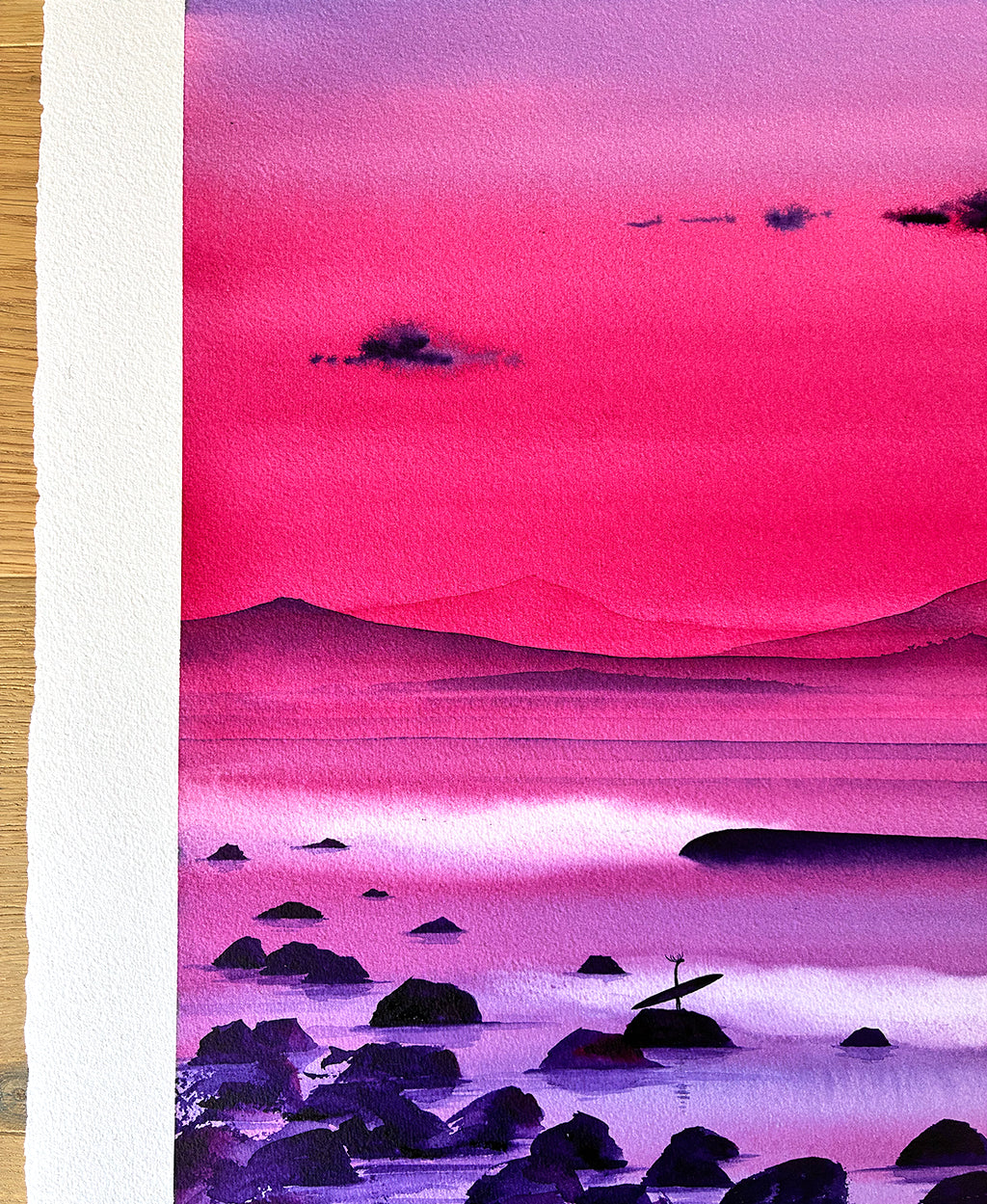 Convergence. Original signed water color illustration