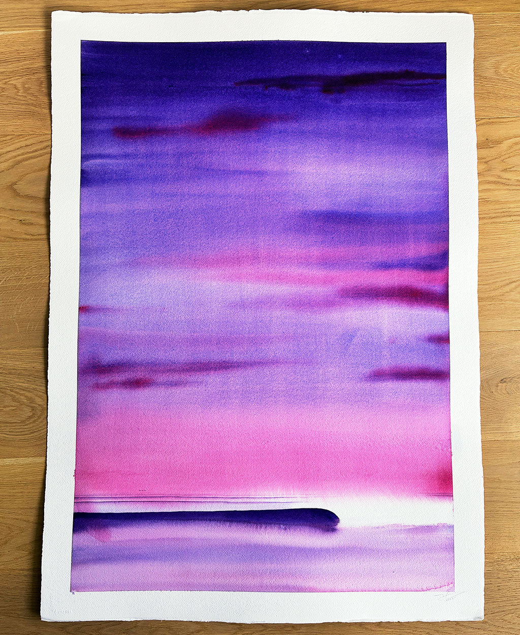 Empty Lines. Original signed illustration