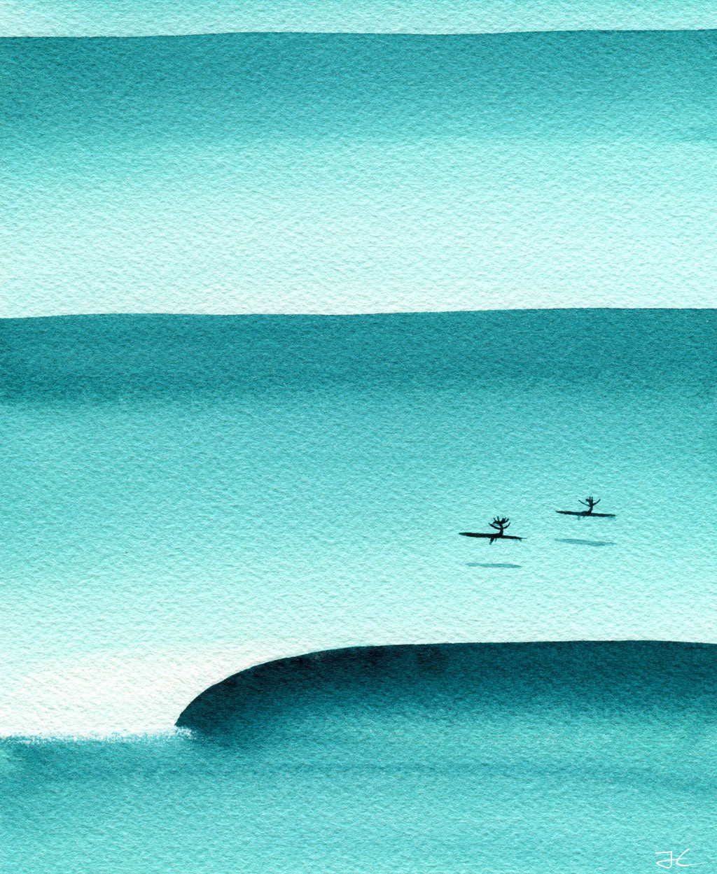 End Of The Season. Original signed illustration