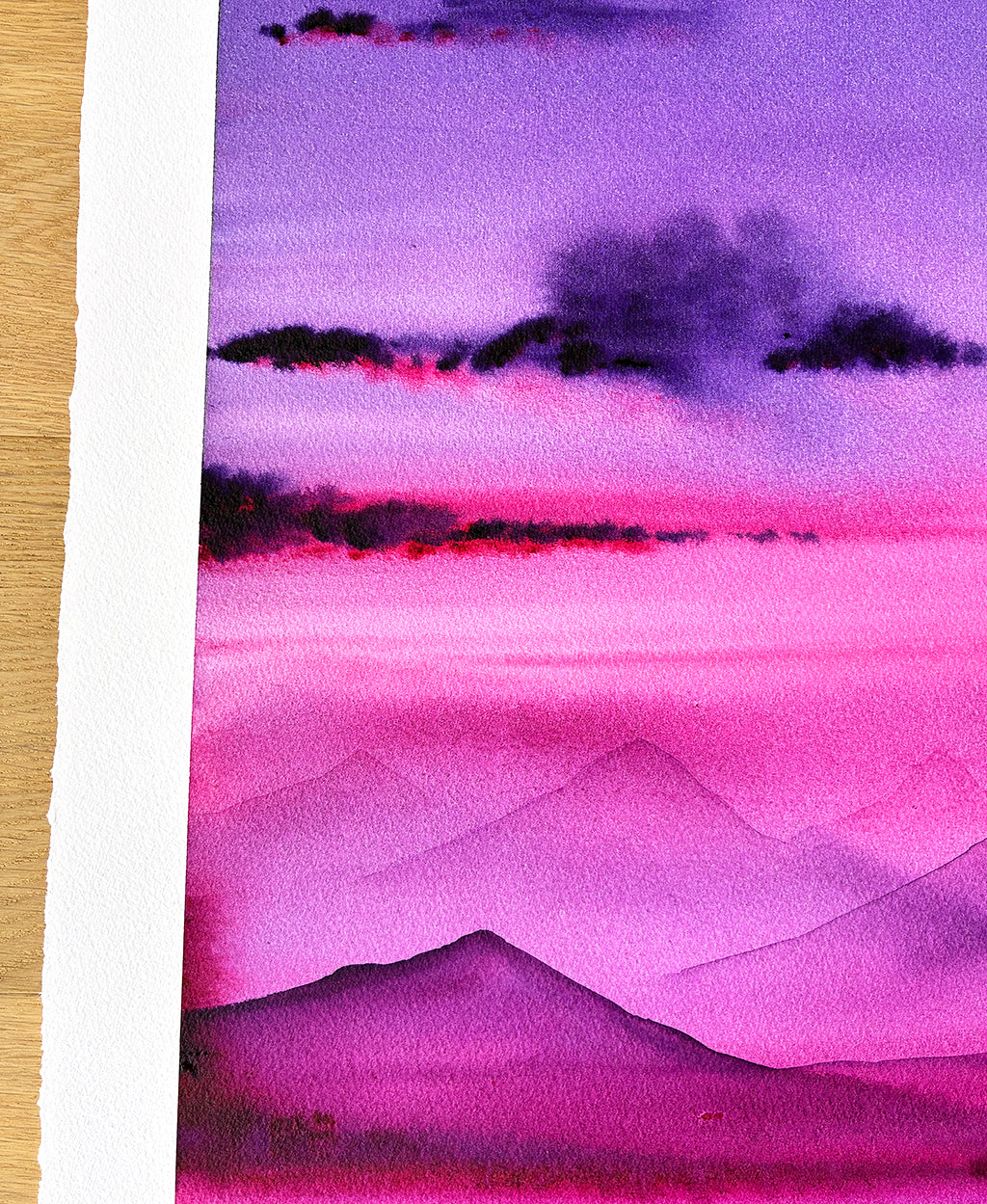 Gliding on Water. Original signed water color illustration