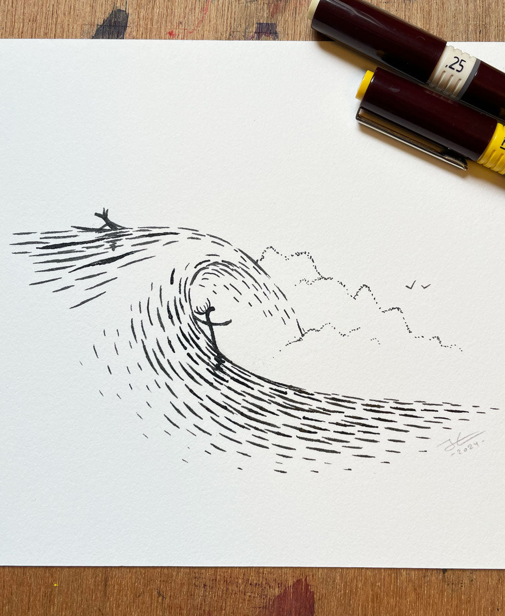 In The Spot. Original illustration