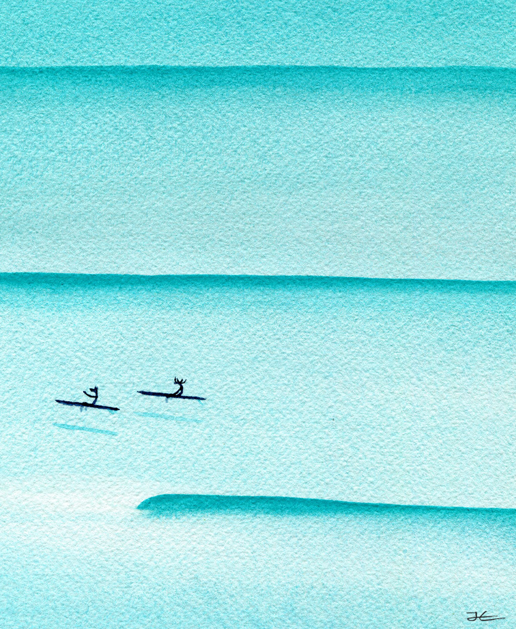 Just Me And a Friend 1. Original signed illustration