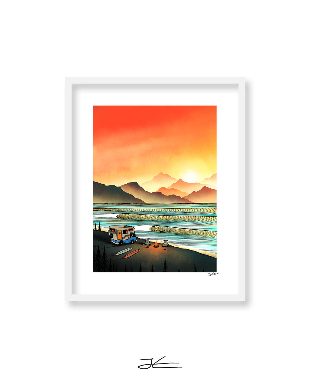 Evening Rain on the Pine Island, from an untitled series of