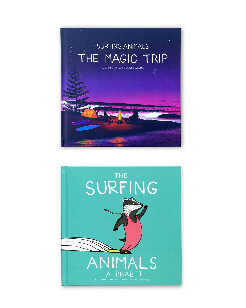 The Surfing Animals Magic Trip and ABC Book Bundle  (2 Books)