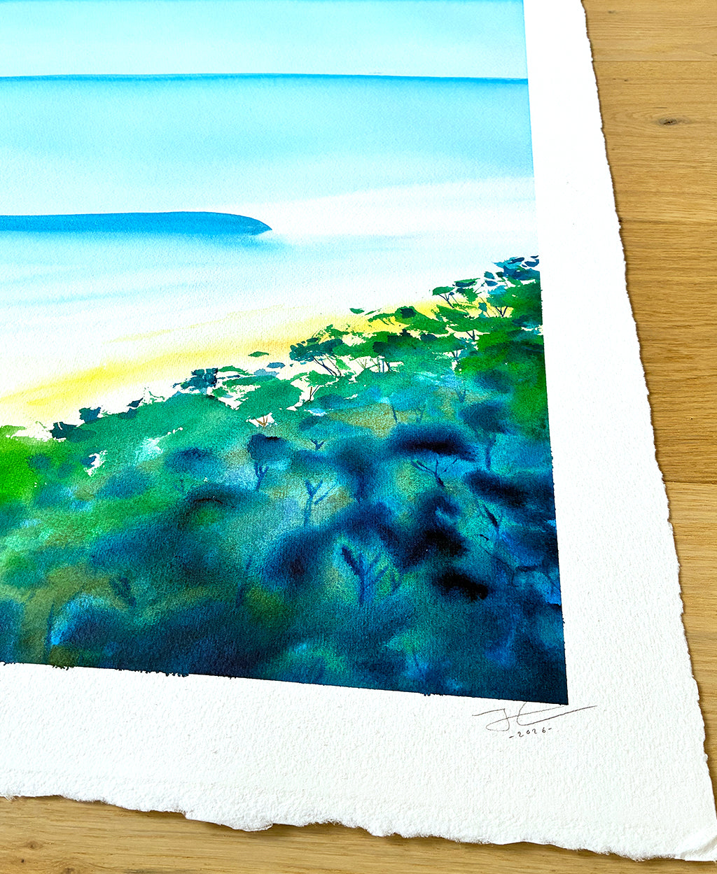 New Discoveries. Original signed water color illustration