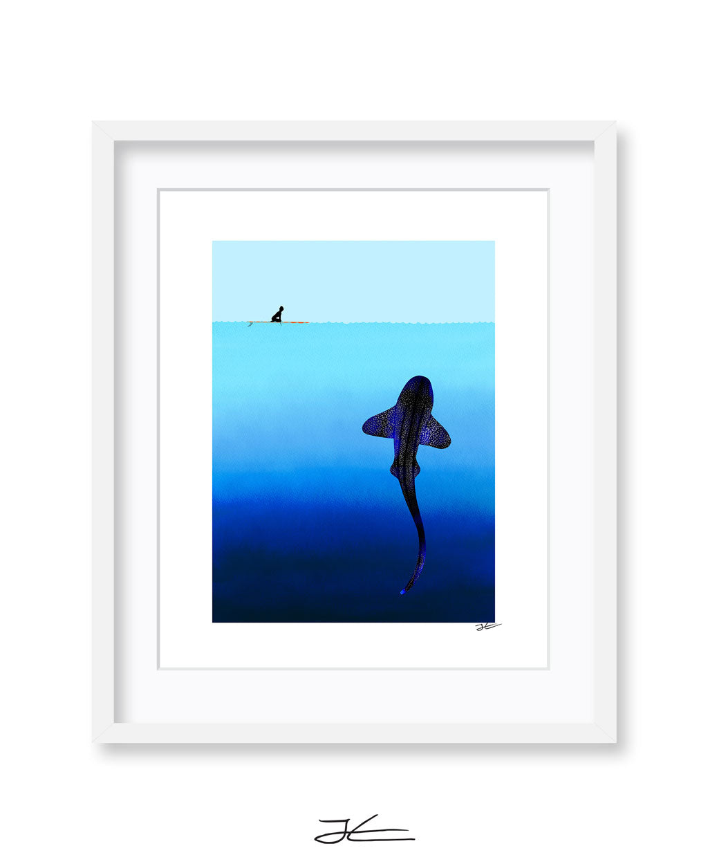 Refraction Leopard Shark - Print/ Framed Print