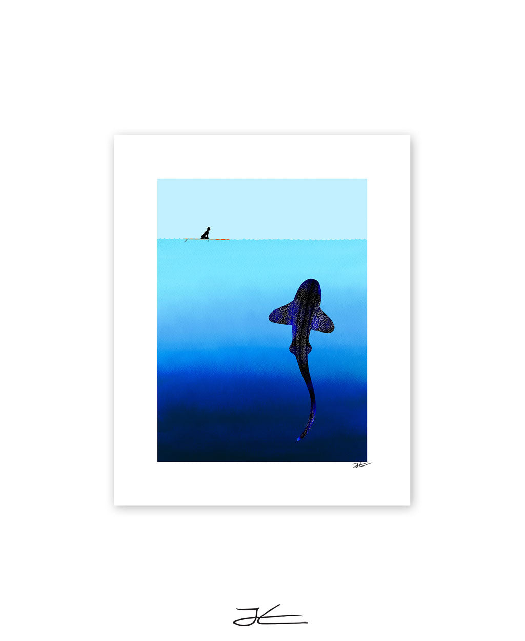 Refraction Leopard Shark - Print/ Framed Print