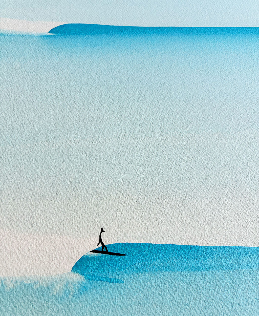 Set of Three. Original signed water color illustration