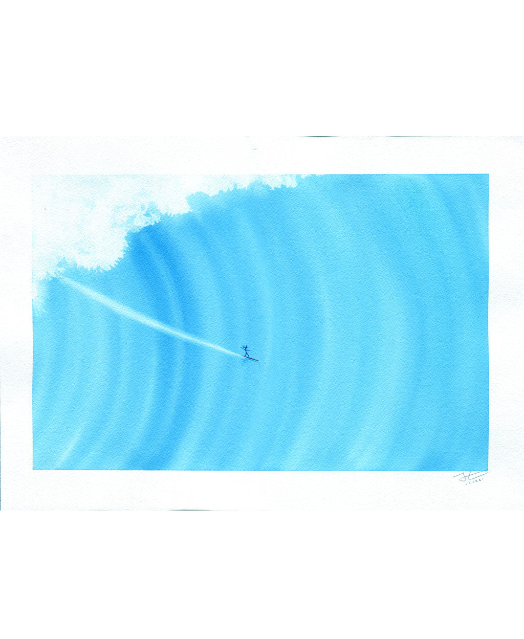 Setting the Line. Original signed illustration