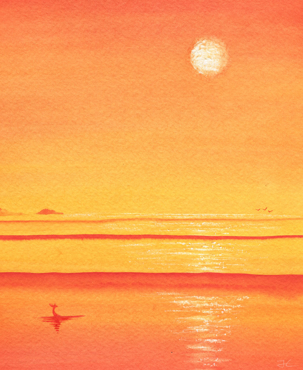 Solo Trip. Original signed illustration