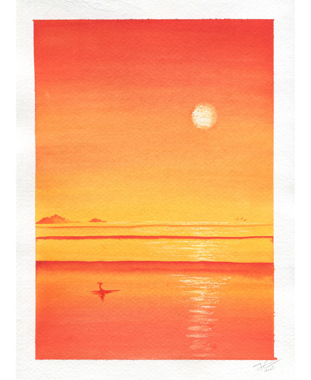 Solo Trip. Original signed illustration