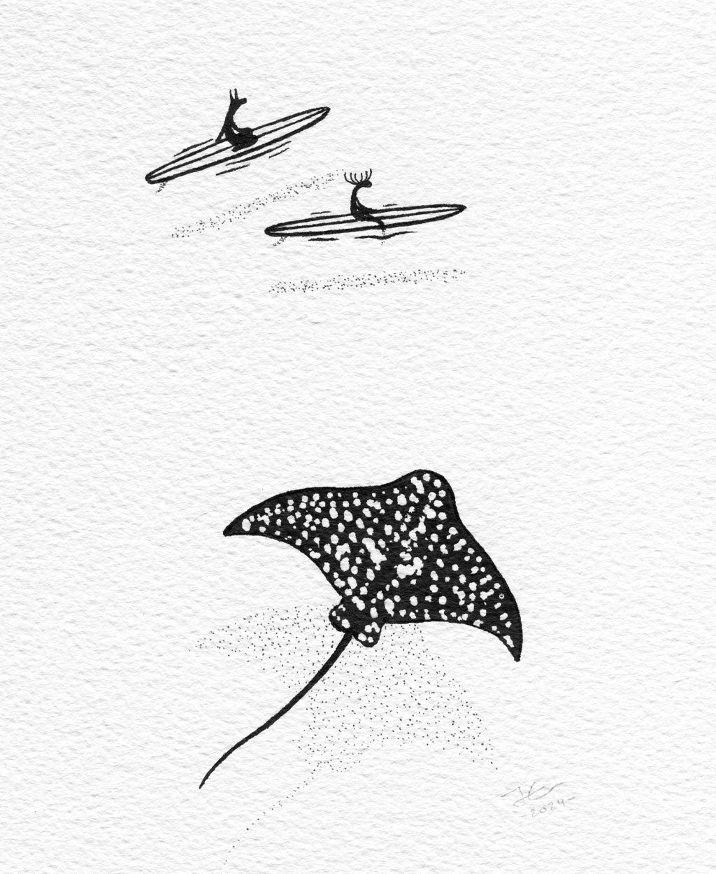 Jonas Claesson / LIFE ON SINGLE FIN 額付き LIFEONSINGLEFIN_600x.jpg?v=