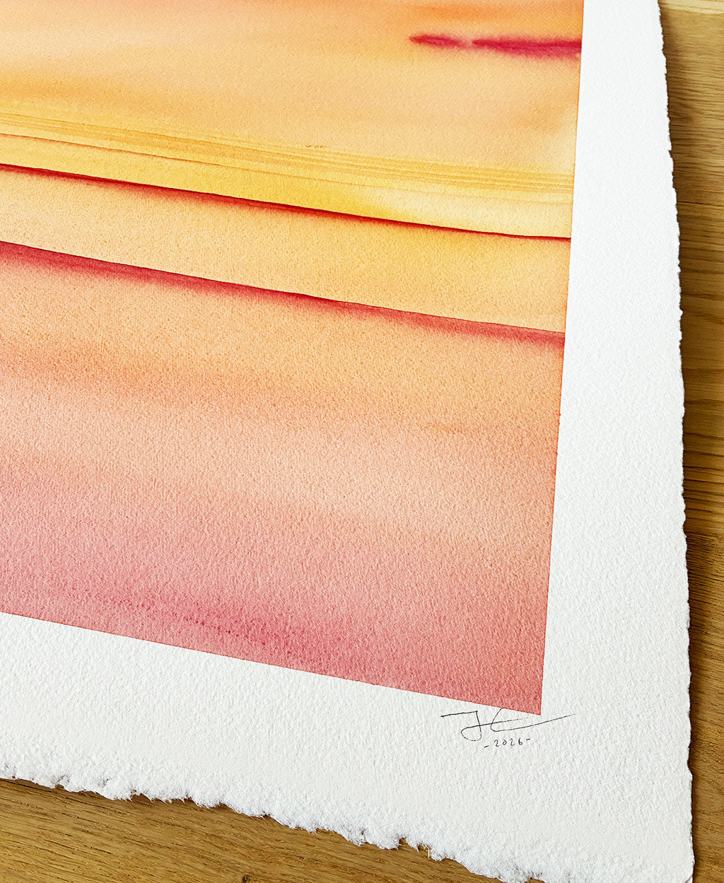 Sunrise Glide. Original signed water color illustration