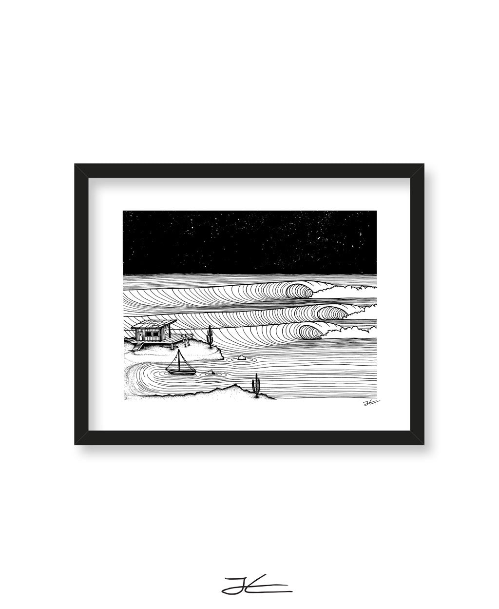 Surf Shack Down South - Print/ Framed Print