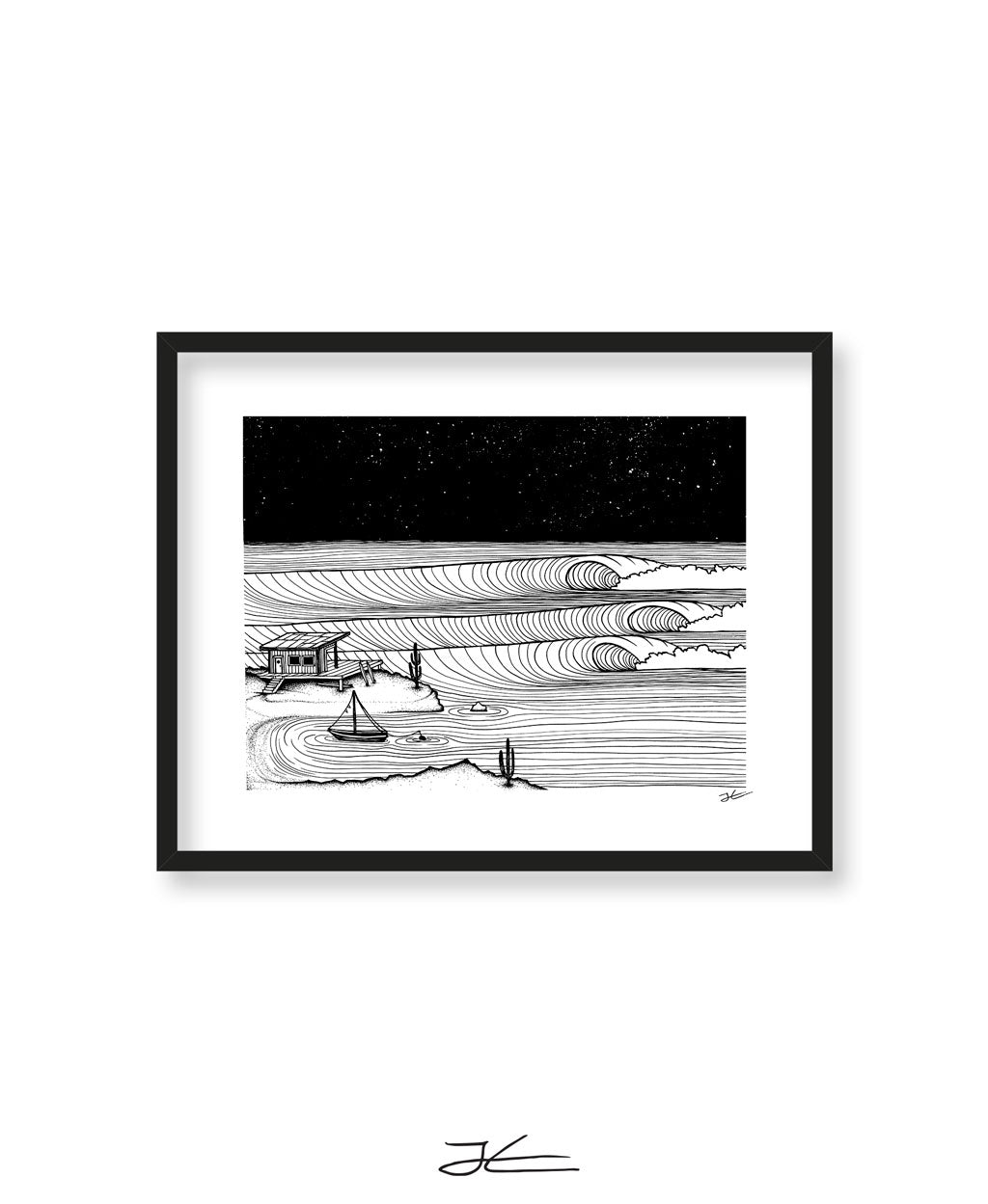 Surf Shack Down South - Print/ Framed Print