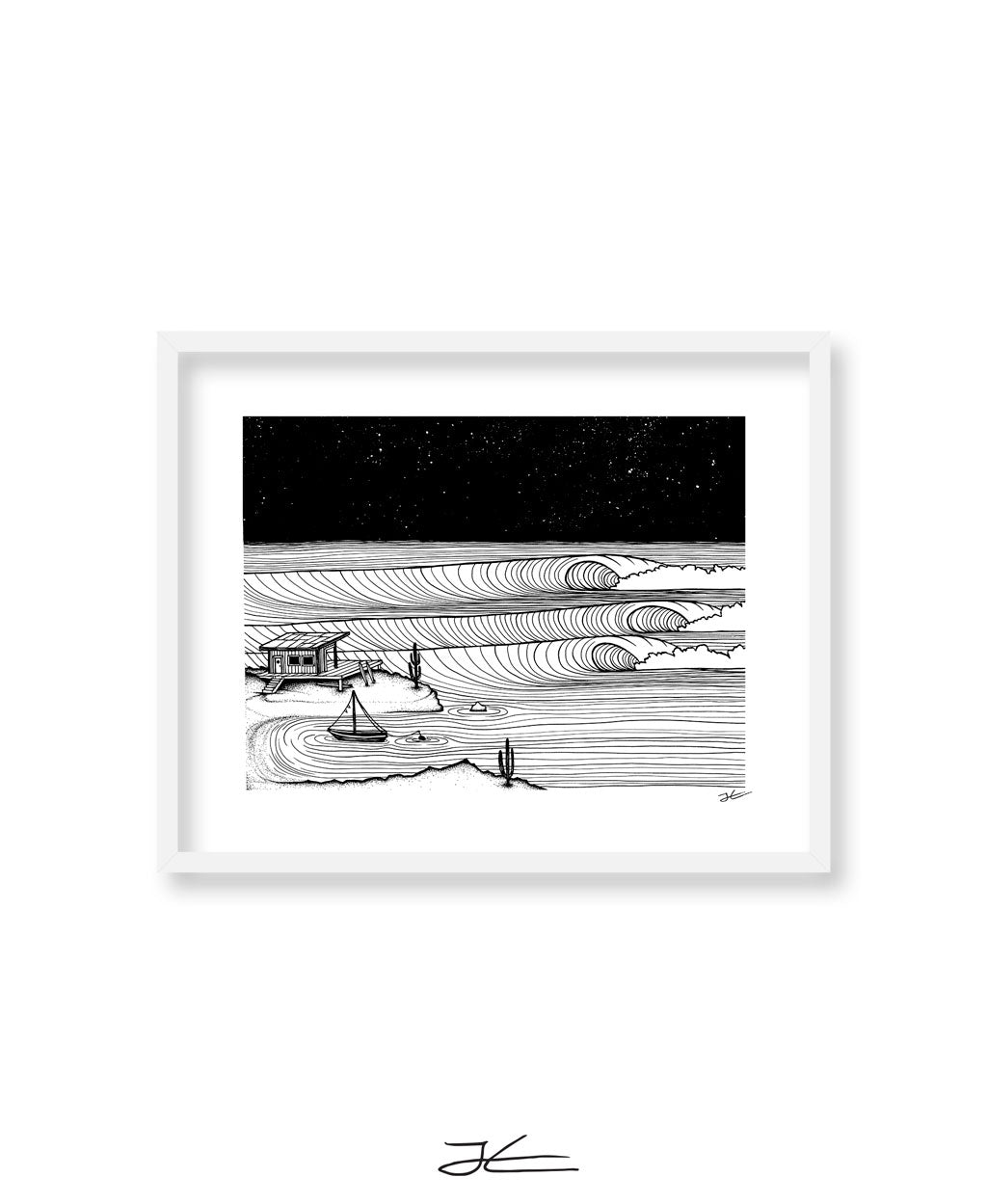Surf Shack Down South - Print/ Framed Print