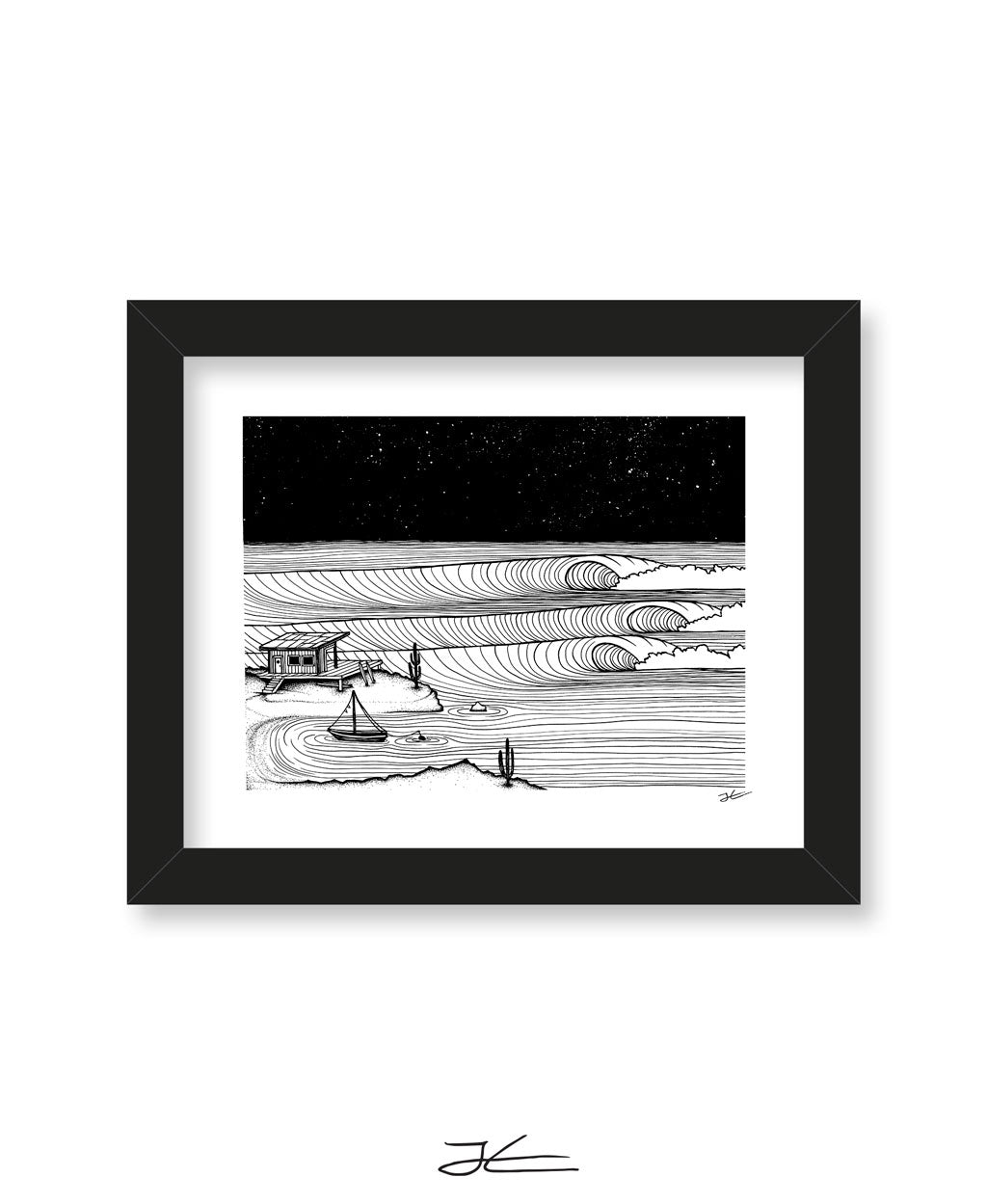 Surf Shack Down South - Print/ Framed Print