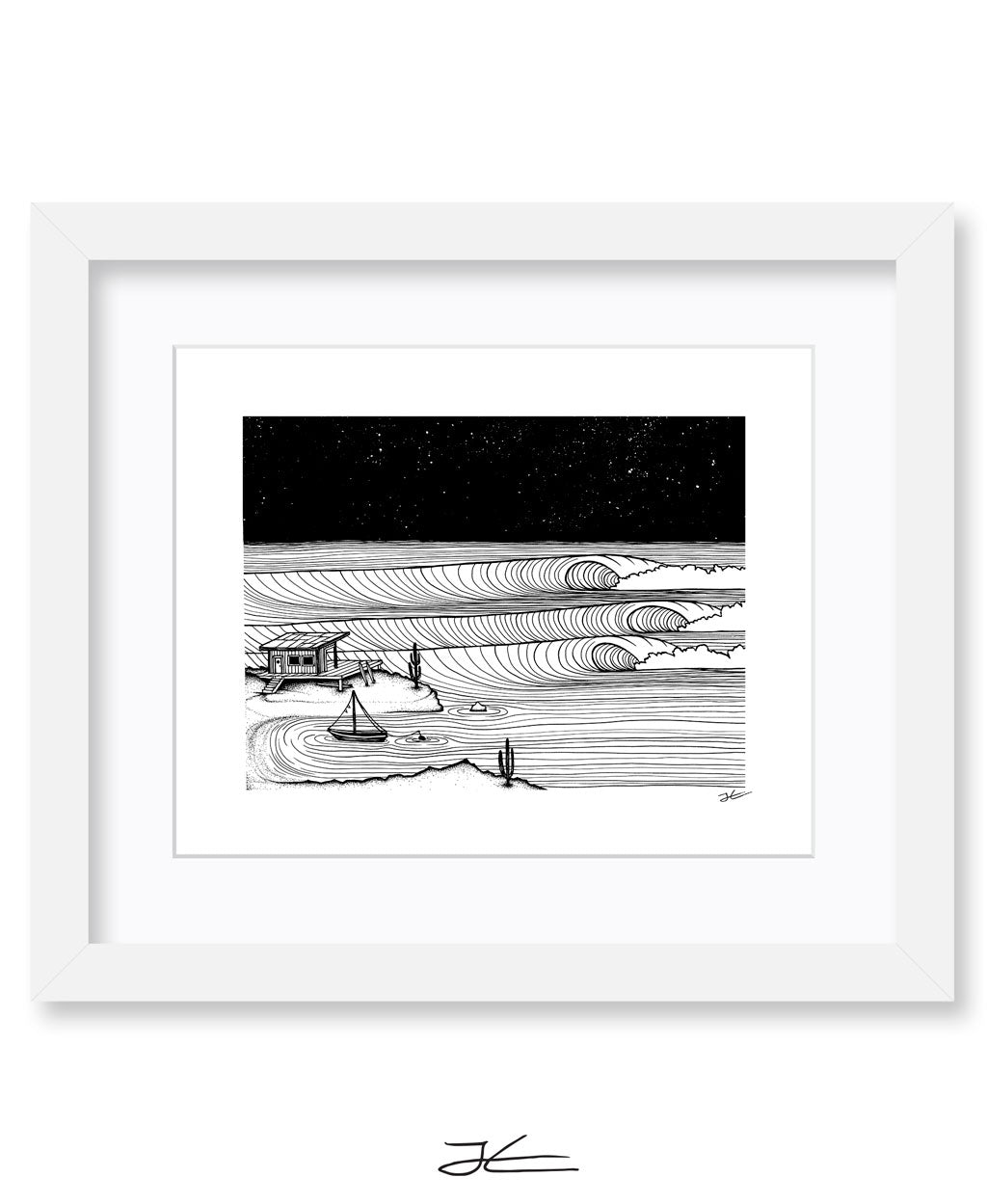 Surf Shack Down South - Print/ Framed Print